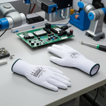 Preview: PU Feinstrickhandschuh SUPERWORKER® - whiteworker